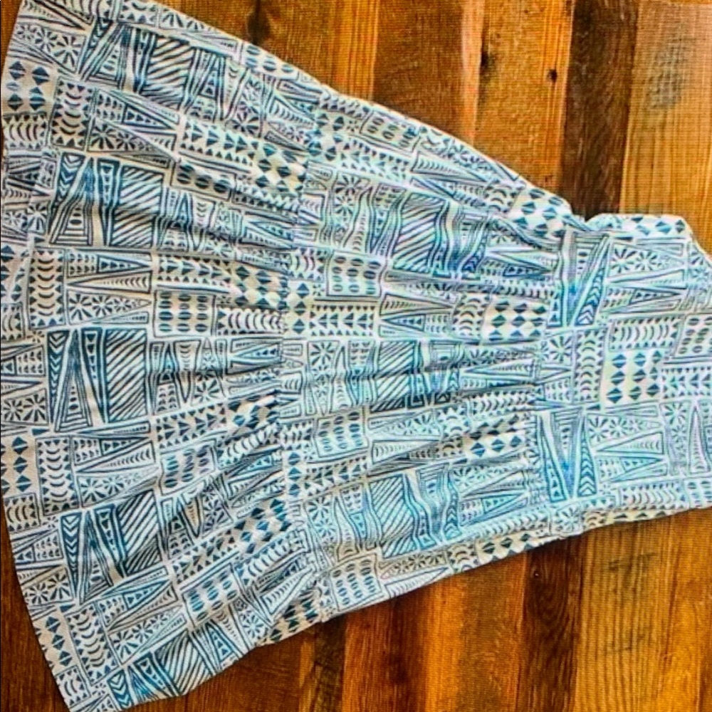 Blue Patterned Women's Skirt